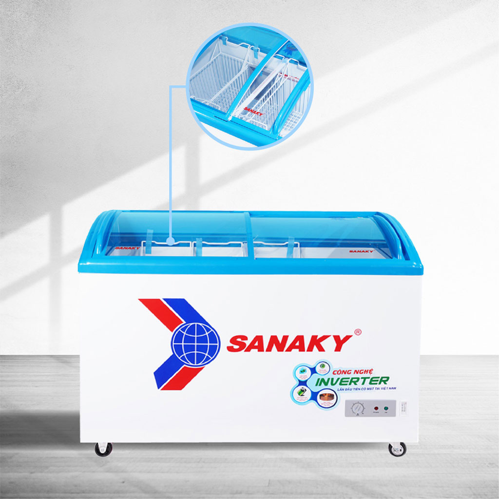 tủ đông Sanaky VH-3899K3 INVERTER giỏ đựng đồ