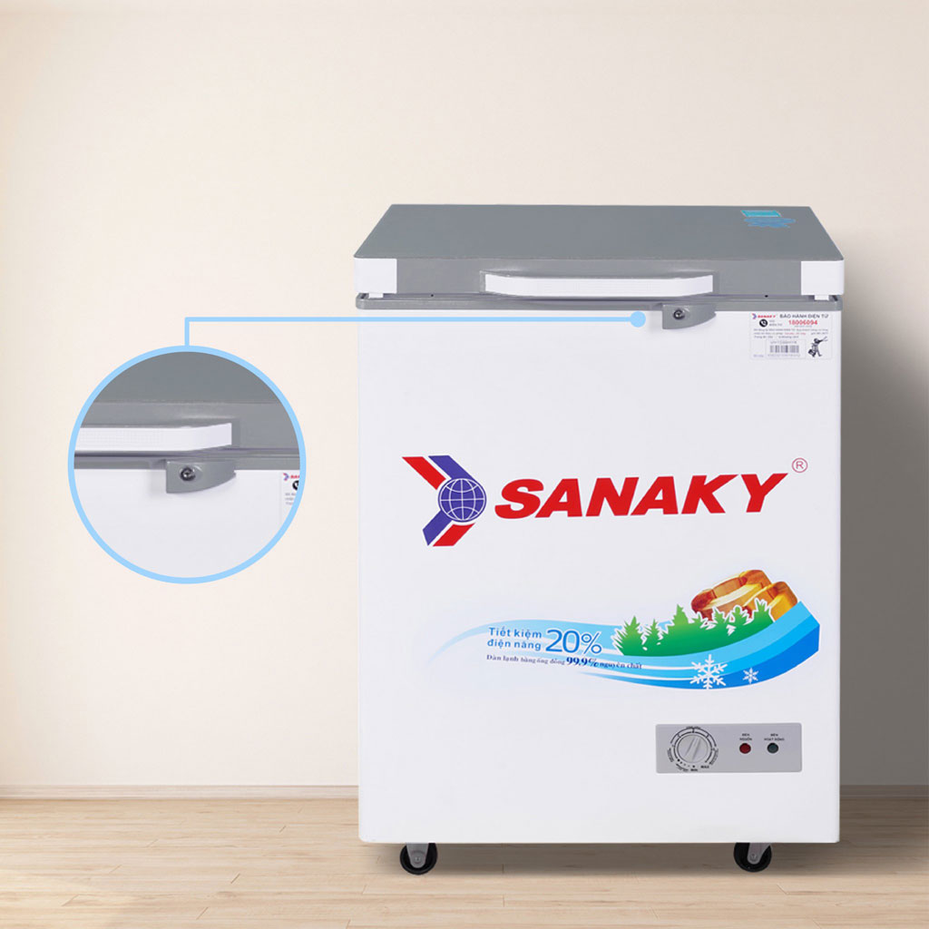 tủ đông Sanaky VH-1599HYK khóa an toàn
